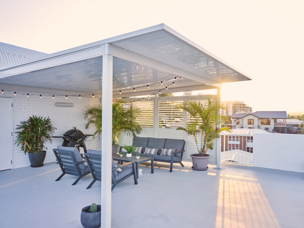 Single Skin Attached Patio & Carport Kit - 3m Width