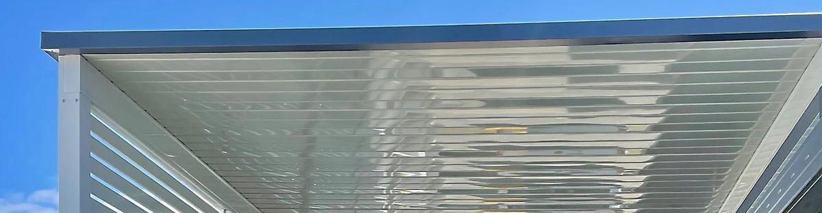 Single skin flyover patio kit installed on Australian home
